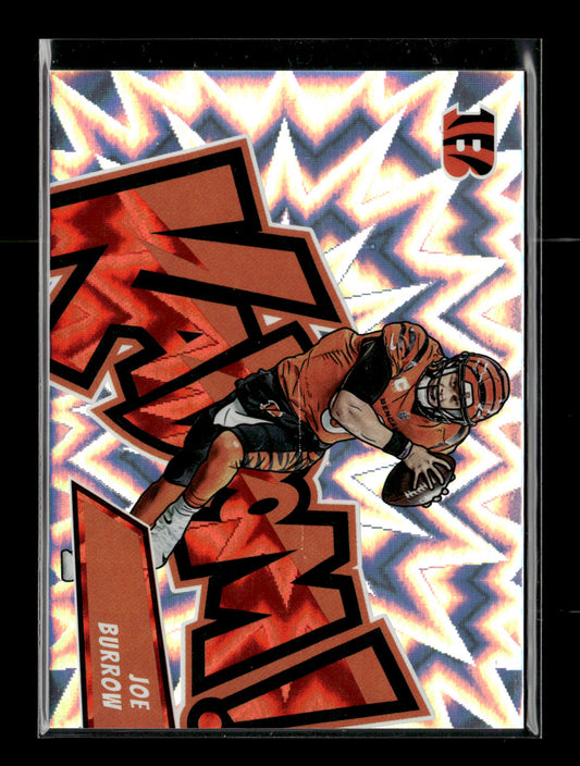 2023 Panini Absolute Joe Burrow #4 Kaboom Horizontal Cincinnati Bengals