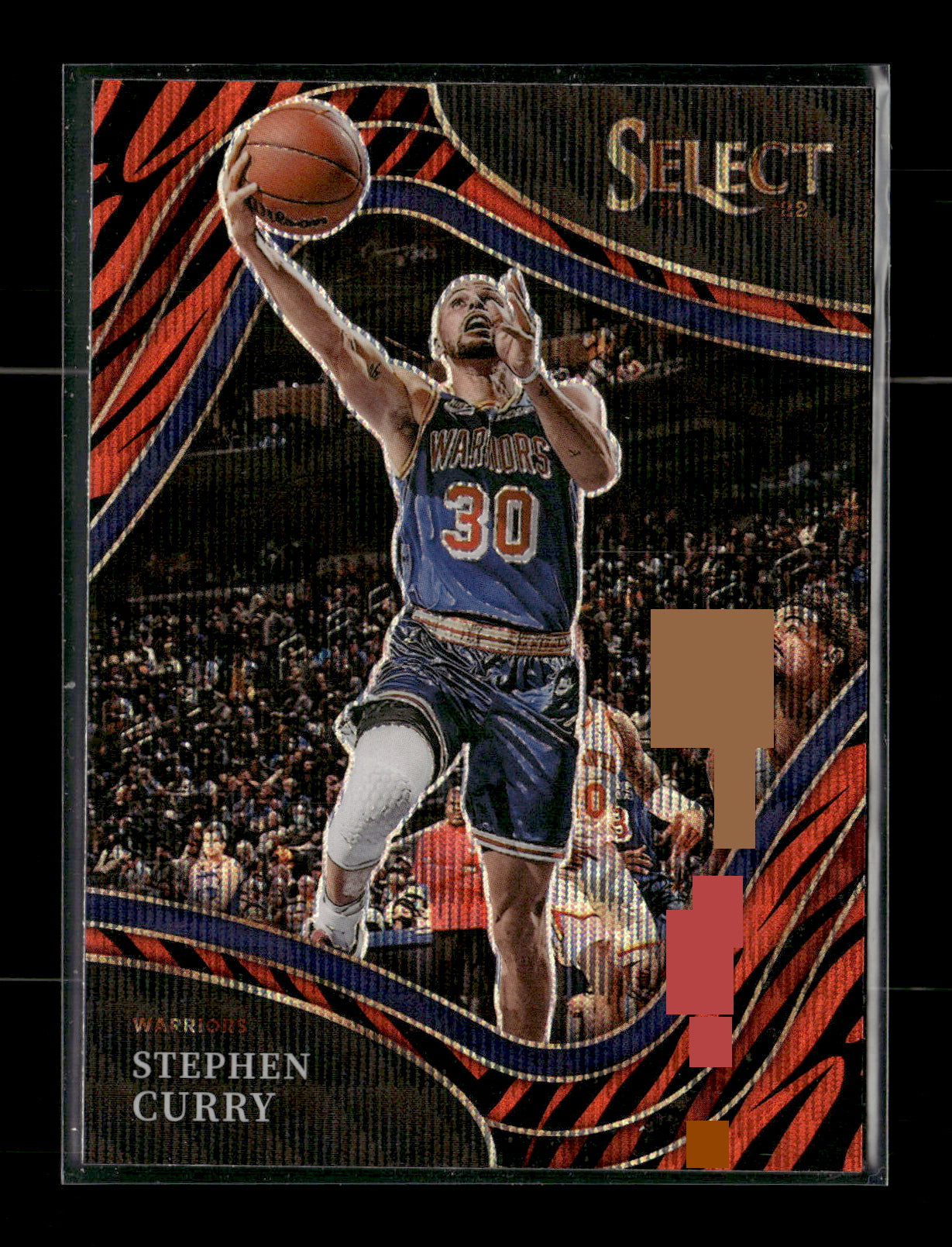 2021-22 Panini Select Stephen Curry #263 Tiger Prizms Golden State Warriors