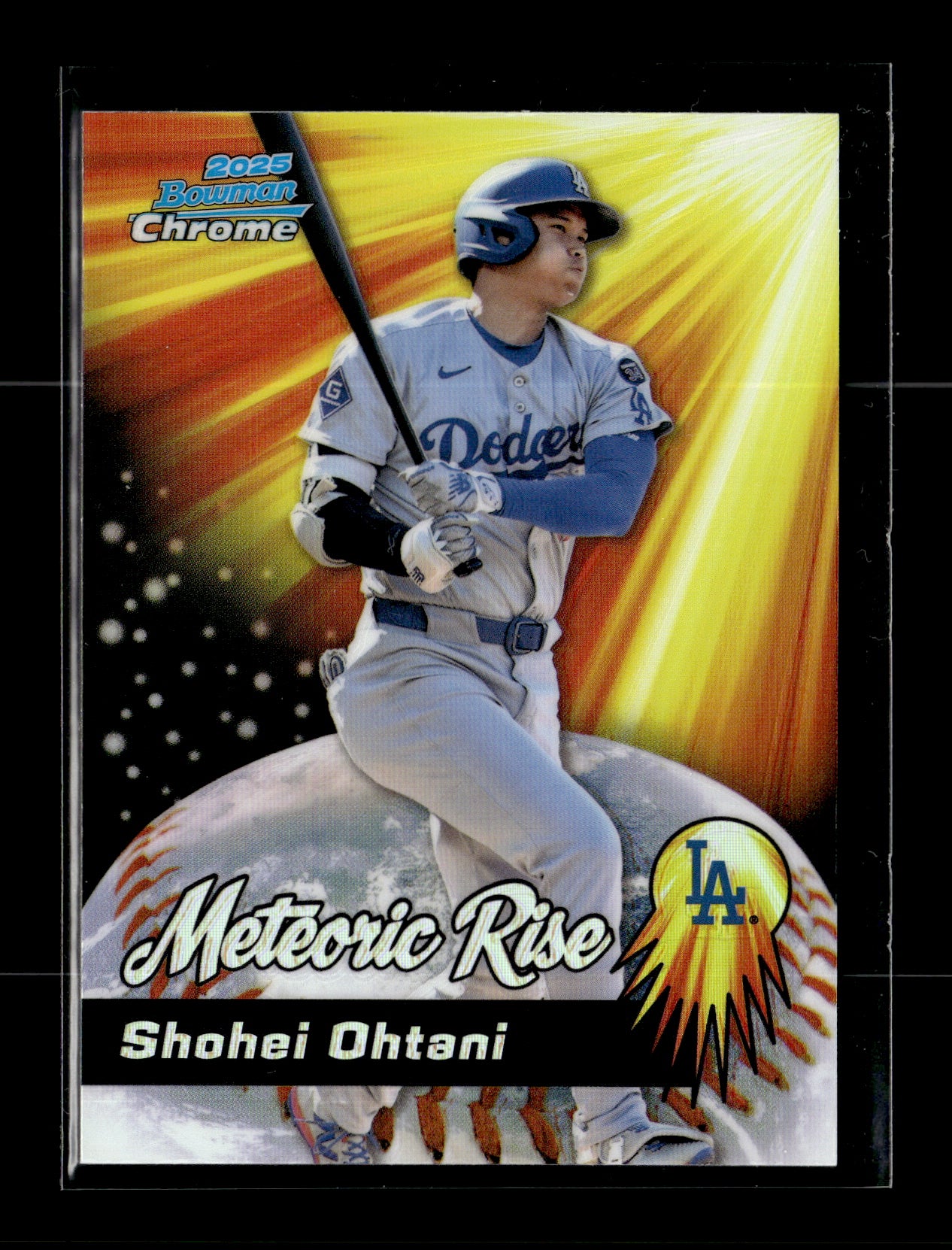 2025 Bowman Chrome Shohei Ohtani #MR-12 Meteoric Rise Los Angeles Dodgers