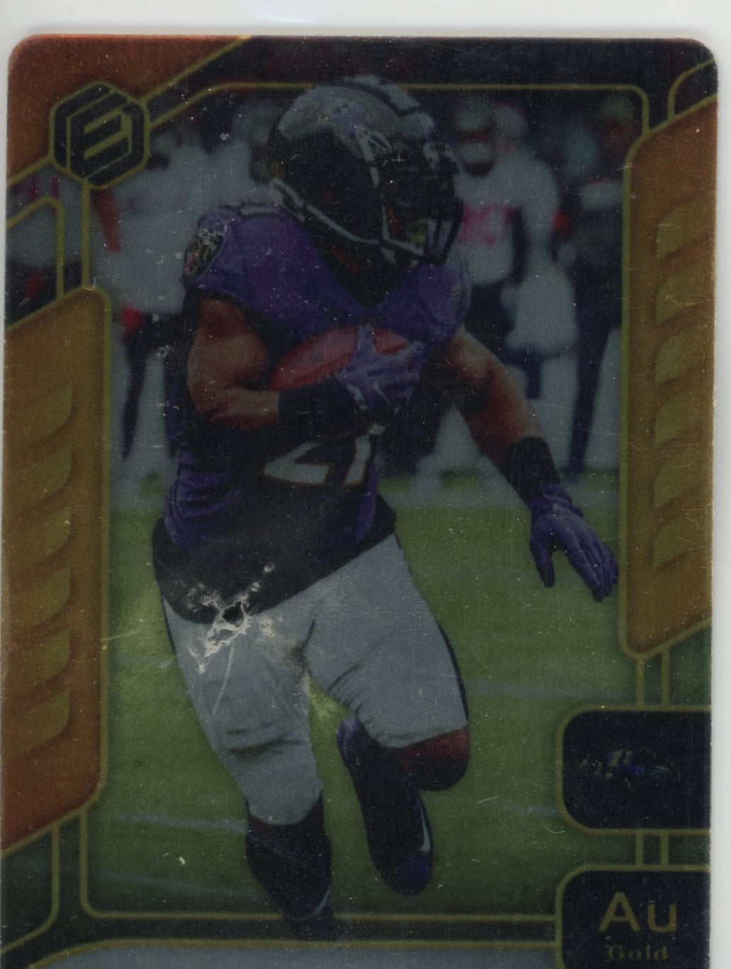 2020 Panini Elements Mark Ingram II #10 RPS Rookie Steel Signatures Gold #/79 Baltimore Ravens