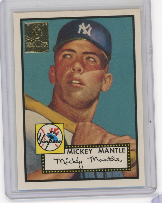 2006 Topps '52 Rookies Mickey Mantle #311c : Green New York Yankees