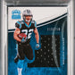 2017 Panini Crown Royale Christian McCaffrey #3 Jumbo Rookie Silhouettes Jerseys Pink #/250 PSA 8 Carolina Panthers