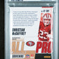 2024 Panini Absolute Christian McCaffrey #AP-CMY All Pro Souvenirs Gold #/99 PSA 8 San Francisco 49ers