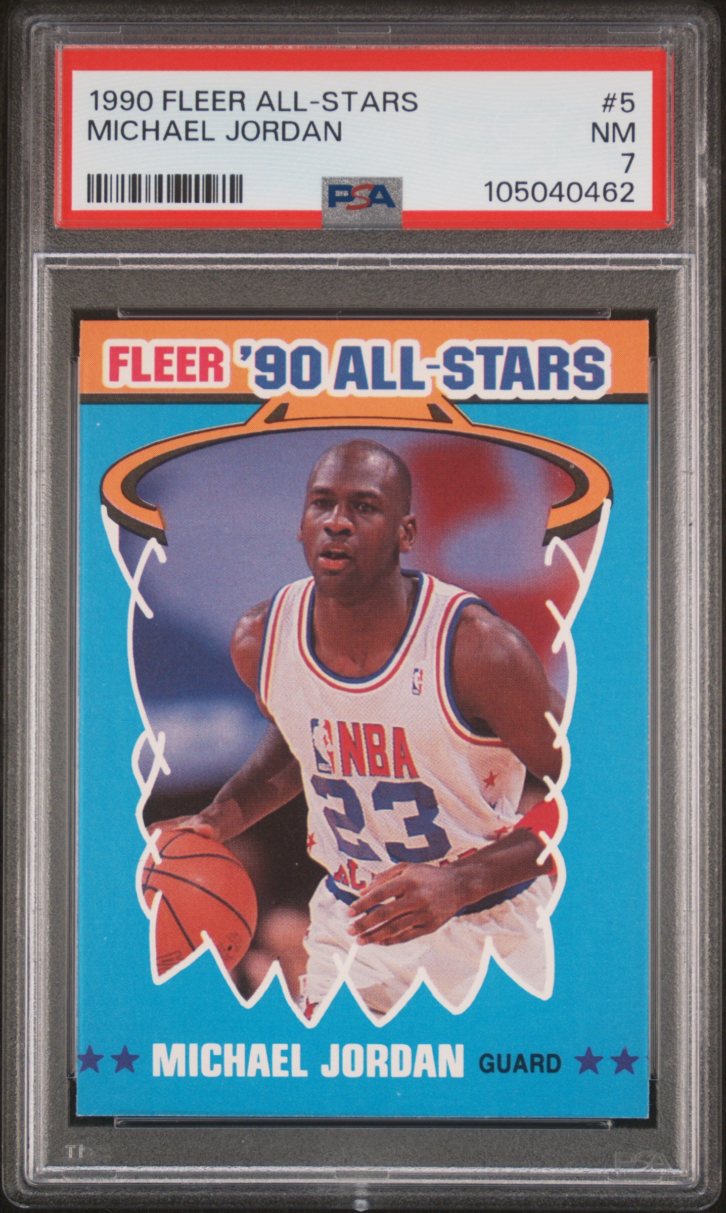 1990-91 Fleer Michael Jordan #5 All-Stars PSA 7 Chicago Bulls