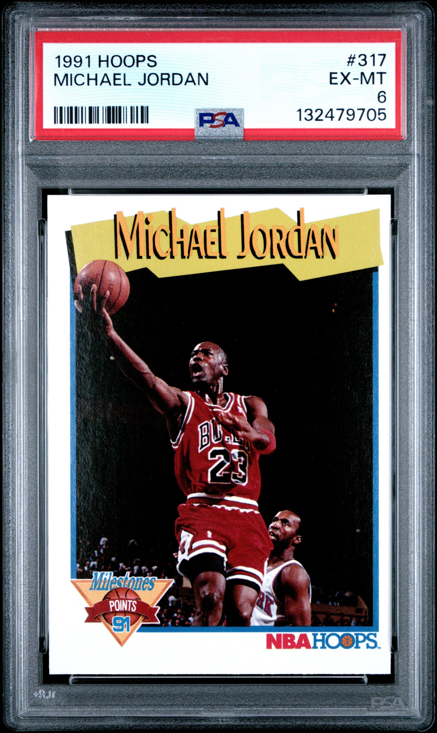 1991-92 Hoops Michael Jordan #317 PSA 6 Chicago Bulls