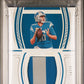 2022 Panini National Treasures Jared Goff #TPA-JGO Treasured Patches Holo Silver #/25 PSA 8 Detroit Lions