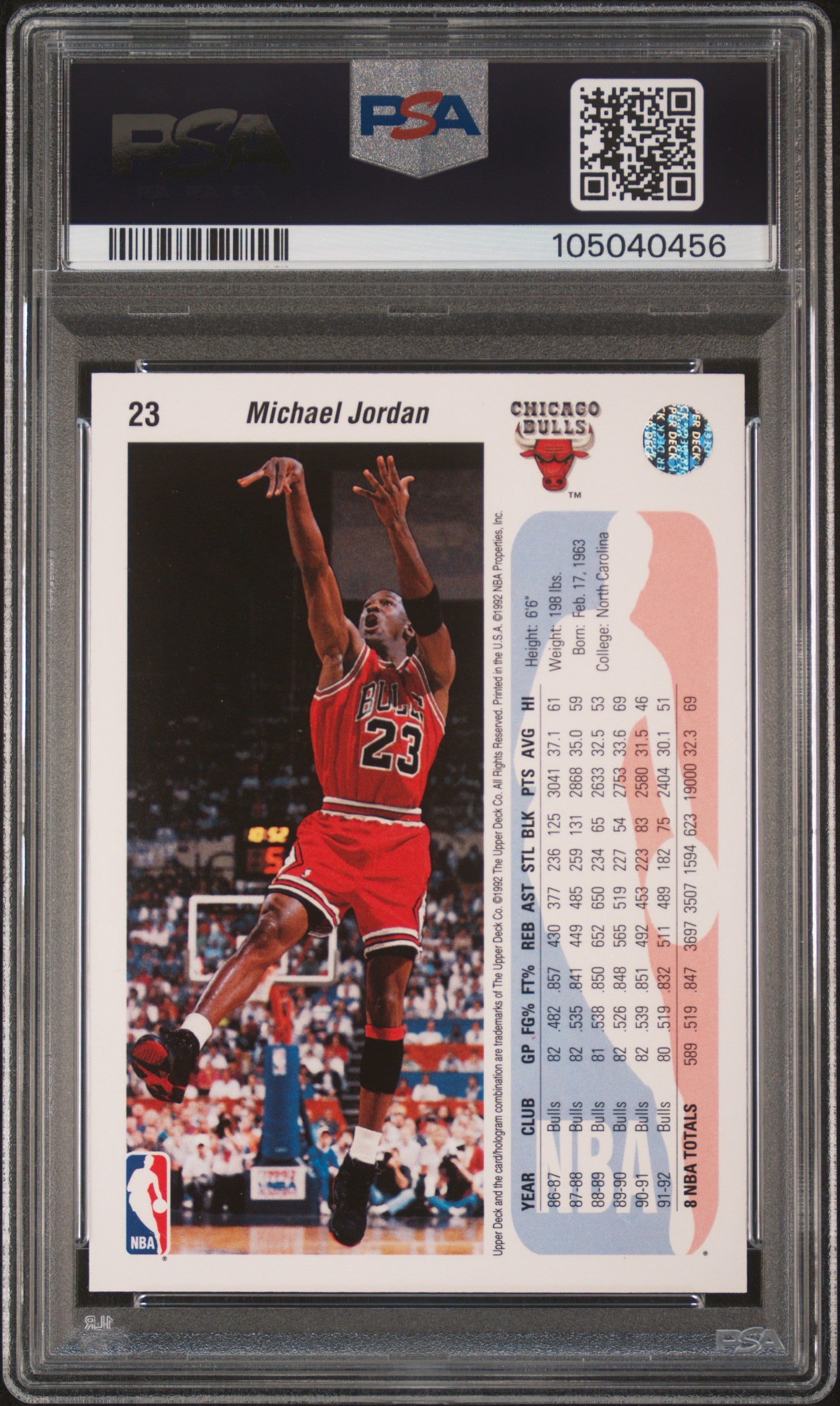 1994-95 Upper Deck Michael Jordan #23 Michael Jordan He's Back Reprints PSA 9 Chicago Bulls