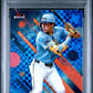 2025 Finest Christian Yelich #89 Blue Checkerboard Refractors #/99 PSA 8 Milwaukee Brewers