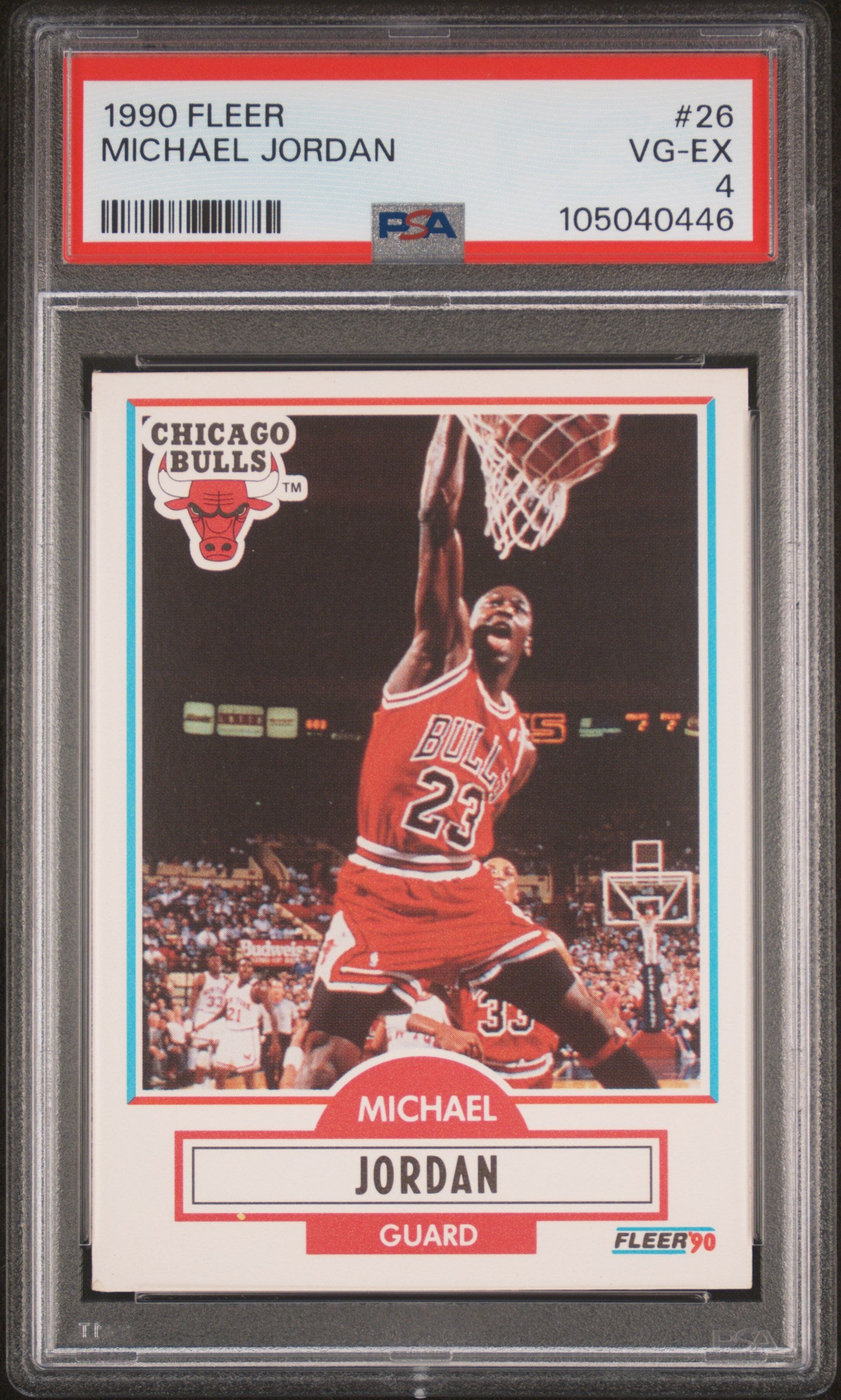 1990-91 Fleer Michael Jordan #26 PSA 4 Chicago Bulls