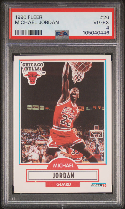 1990-91 Fleer Michael Jordan #26 PSA 4 Chicago Bulls
