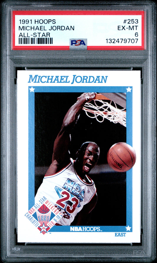 1991-92 Hoops Michael Jordan #253 PSA 6 Chicago Bulls