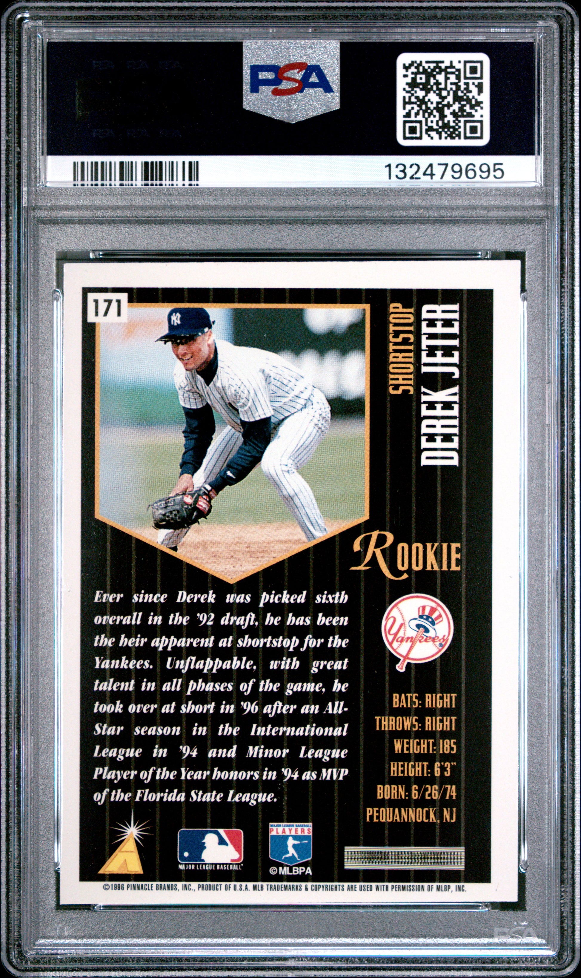 1996 Summit Derek Jeter #171 PSA 7 New York Yankees