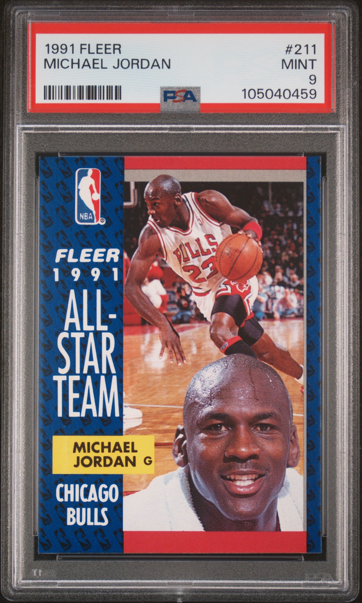 1991-92 Fleer Michael Jordan #211 PSA 9 Chicago Bulls