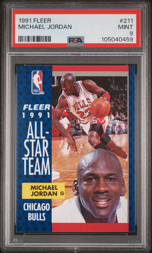 1991-92 Fleer Michael Jordan #211 PSA 9 Chicago Bulls