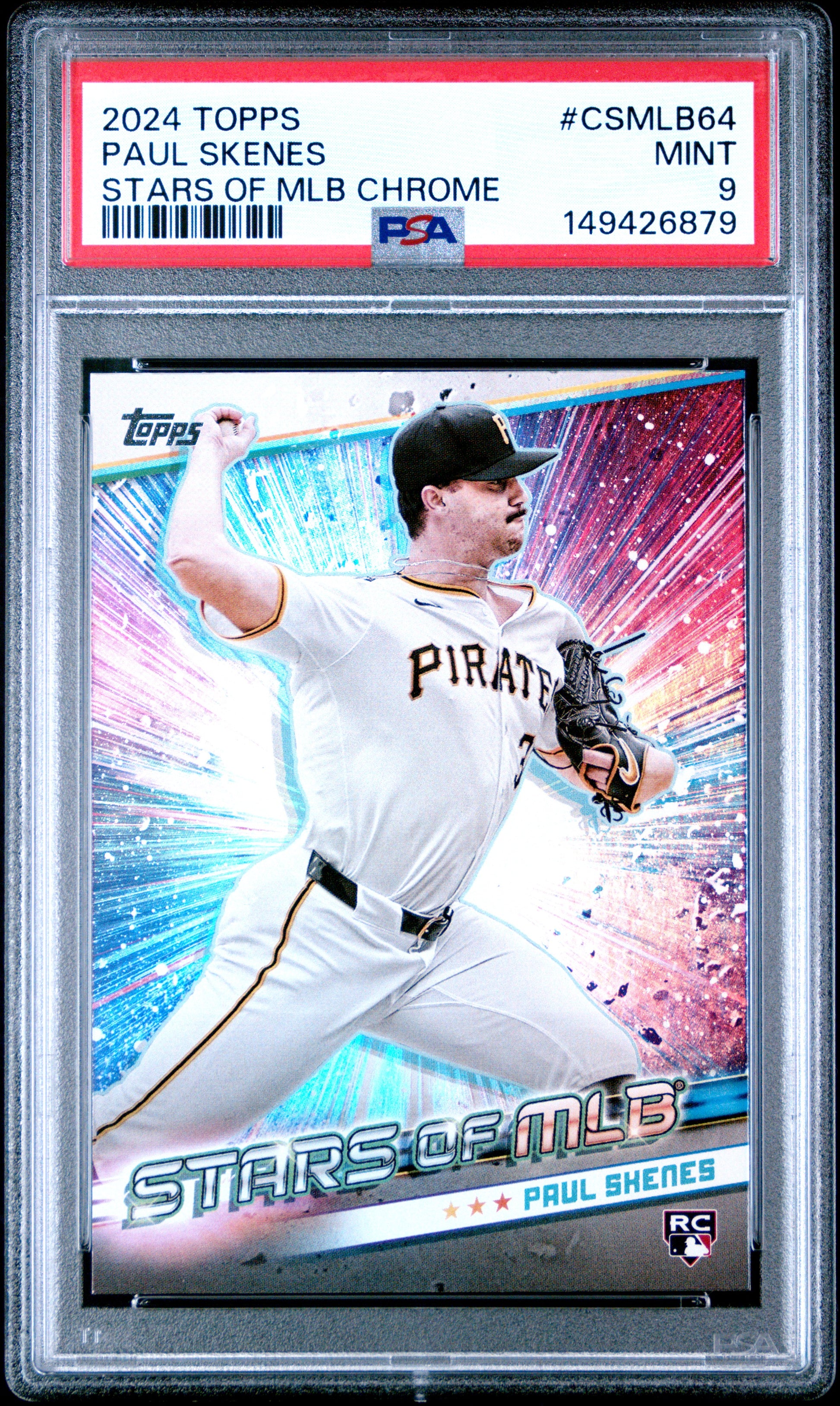 2024 Topps Update Paul Skenes #CSMLB-64 Stars of MLB Chrome PSA 9 Pittsburgh Pirates