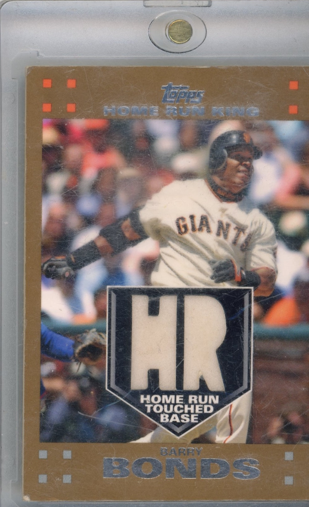 2007 Topps Updates & Highlights Barry Bonds #BB1 Barry Bonds 756 Relic San Francisco Giants