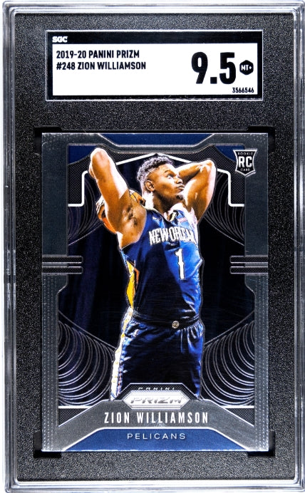 2019-20 Panini Prizm Zion Williamson #248 SGC 9.5 New Orleans Pelicans