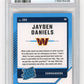 2024 Donruss Jayden Daniels #389 Optic Rated Rookies Preview Pink Washington Commanders PSA 10