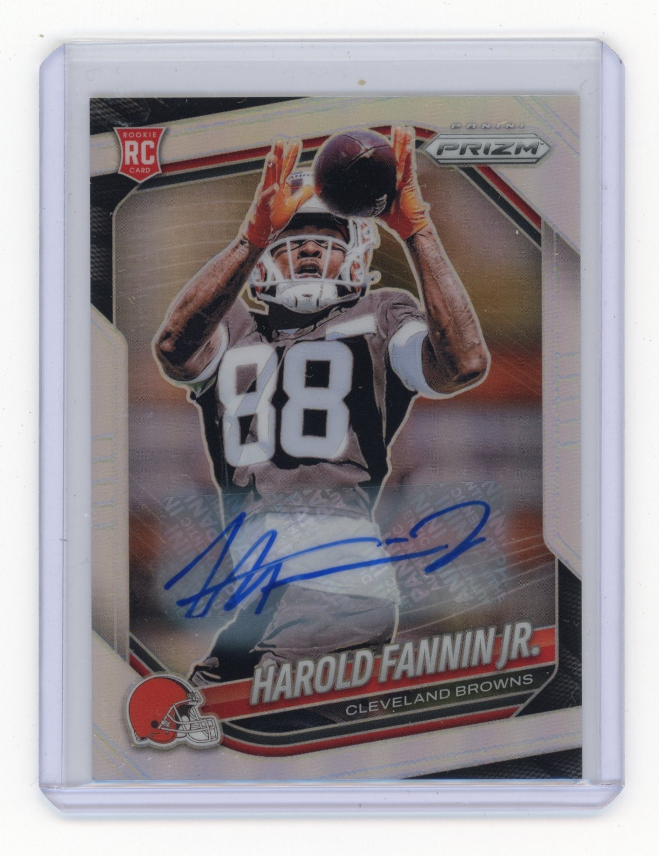 2025 Panini Prizm Harold Fannin Jr. #399 Prizm Autographs Silver Cleveland Browns