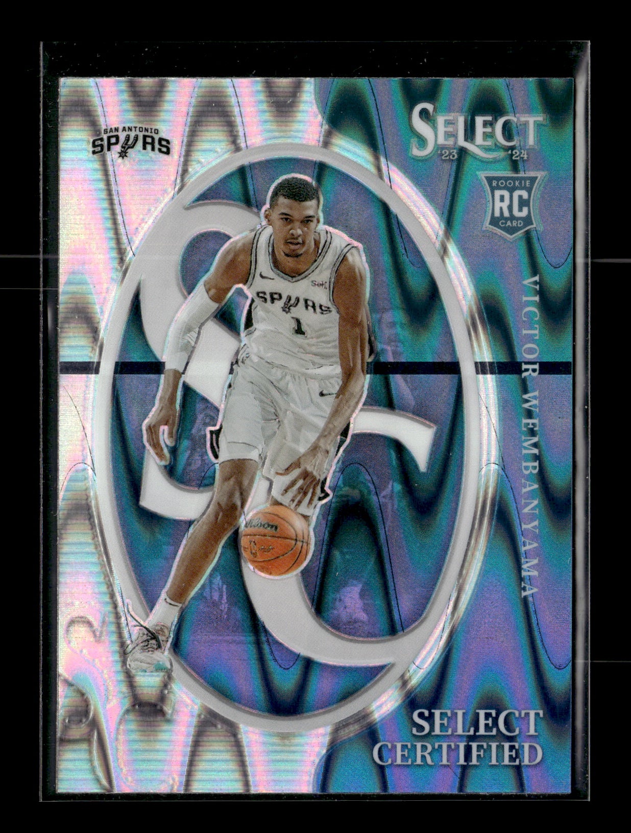2023-24 Panini Select Victor Wembanyama #3 Select Certified Tectonic Prizms San Antonio Spurs
