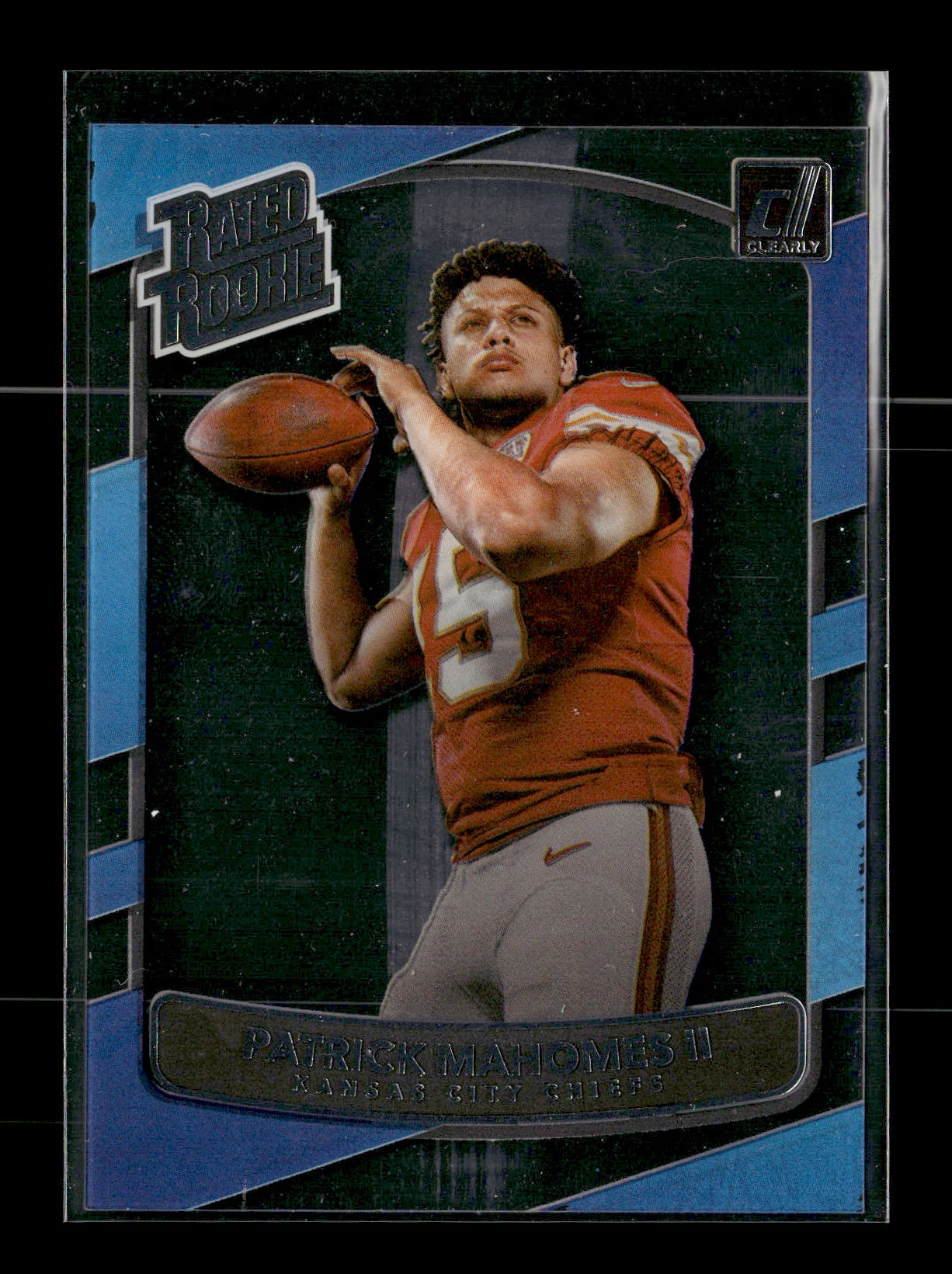 2022 Clearly Donruss Patrick Mahomes II #17-1 Retro Rated Rookie 2017 Kansas City Chiefs