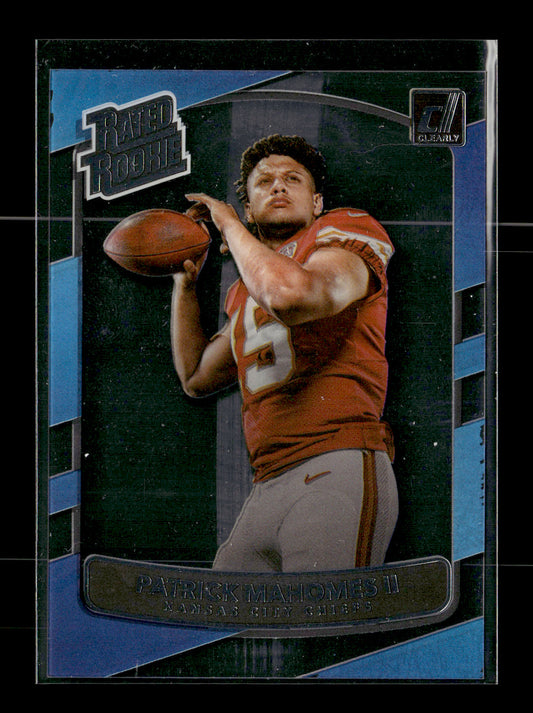 2022 Clearly Donruss Patrick Mahomes II #17-1 Retro Rated Rookie 2017 Kansas City Chiefs