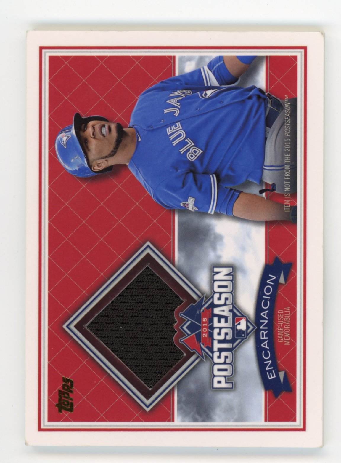 2016 Topps Edwin Encarnacion #PPR-EE Postseason Performance Relics #/100 Toronto Blue Jays