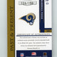 2005 Donruss Gridiron Gear Marshall Faulk #PP15 Past and Present Jerseys Single #/150 St. Louis Rams