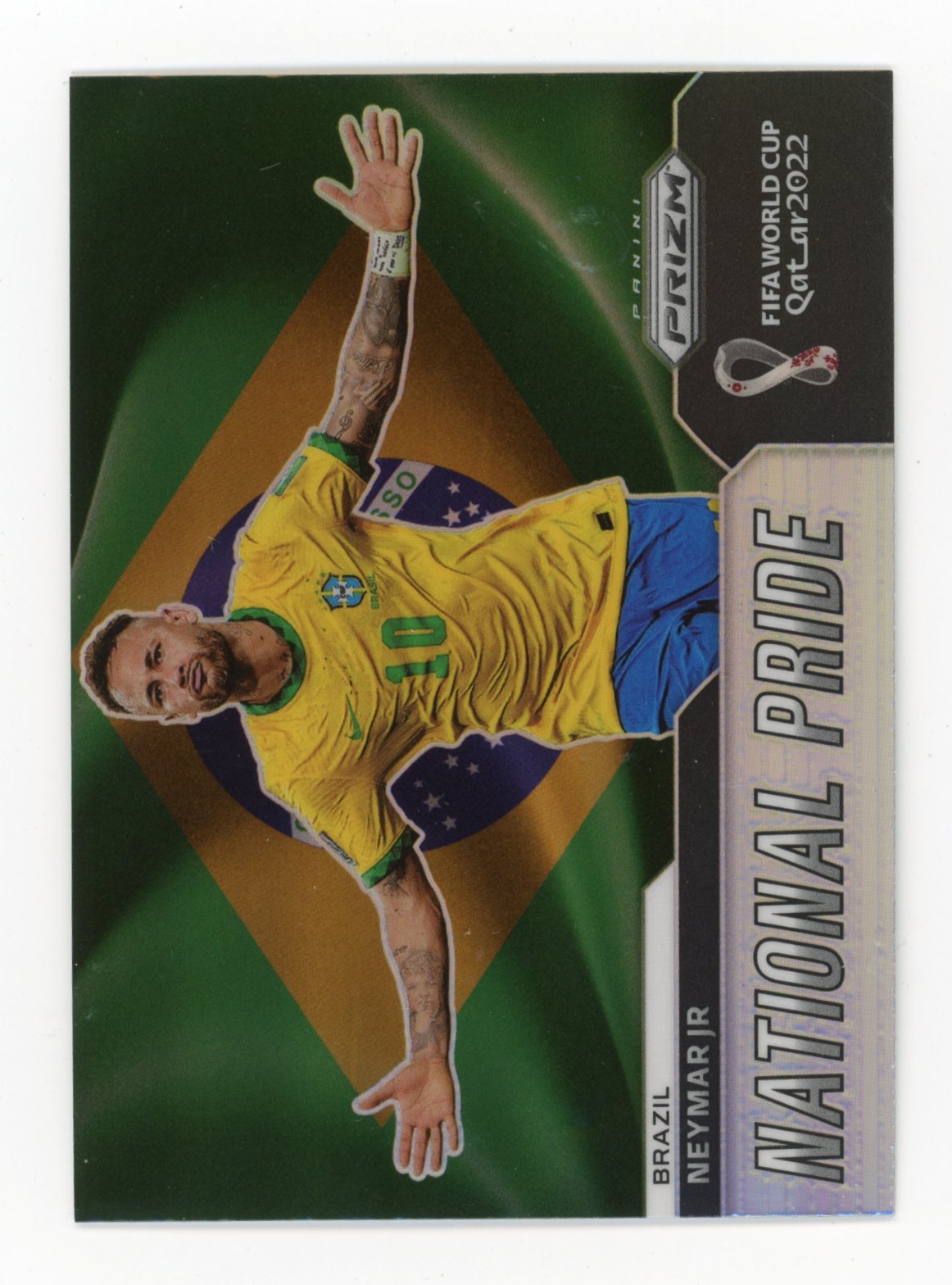 2022 Panini Prizm FIFA World Cup Neymar Jr #3 National Pride Brazil