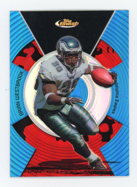 2005 Finest Brian Westbrook #101 Blue Refractors #/299 Philadelphia Eagles