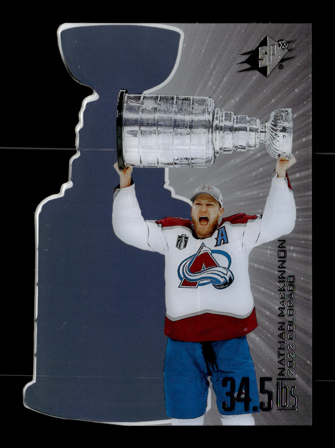 2025-26 SPx Nathan MacKinnon #SC-8 34.5 LBs Colorado Avalanche