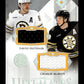 2023-24 Upper Deck Ultimate Collection David Pastrnak / Charlie McAvoy #UTM-PM Ulti-Mates Dual Jersey Boston Bruins