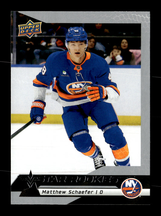 2025-26 Upper Deck NHL Star Rookies Box Set Matthew Schaefer #5 New York Islanders