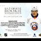 2023-24 Upper Deck Ultimate Collection William Dufour #URS-WD Ultimate Rookie Signatures New York Islanders