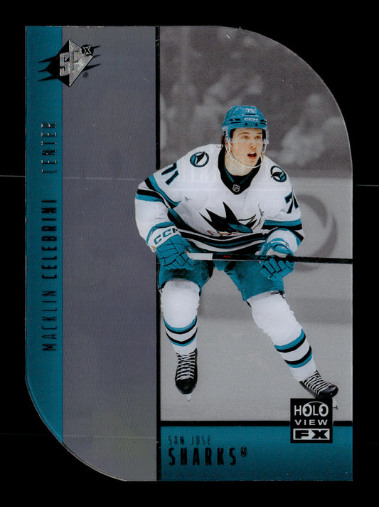 2025-26 SPx Macklin Celebrini #HV-23 Holoview F/X San Jose Sharks