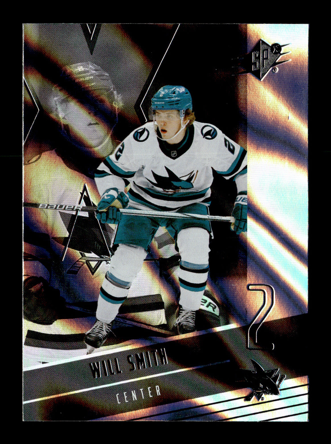 2025-26 SPx Will Smith #74 Silver San Jose Sharks