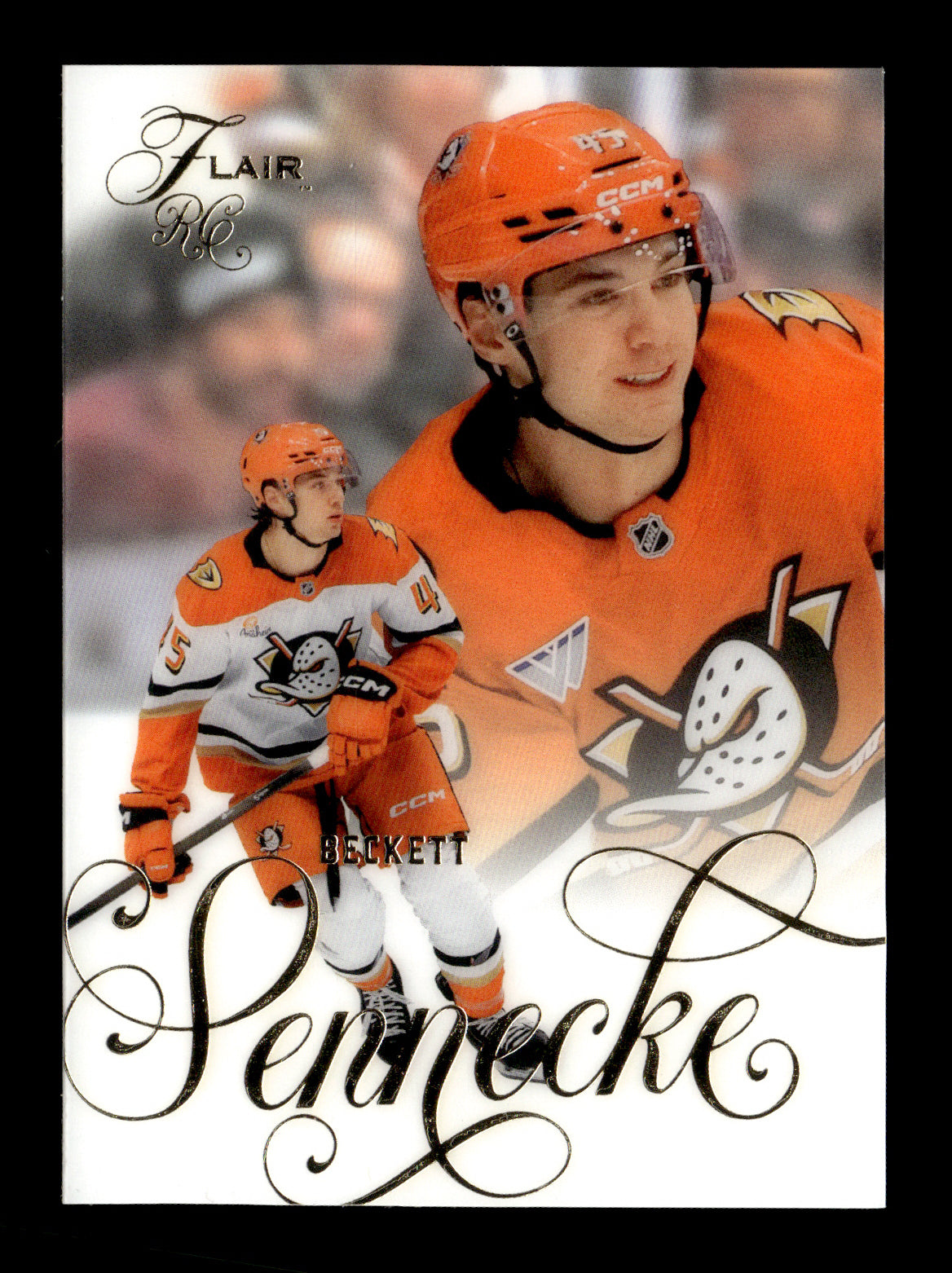 2025-26 Flair Beckett Sennecke #193 Anaheim Ducks