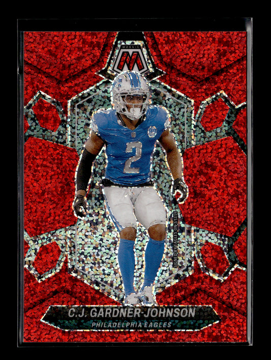 2024 Panini Mosaic C.J. Gardner-Johnson #181 Red Sparkle Philadelphia Eagles
