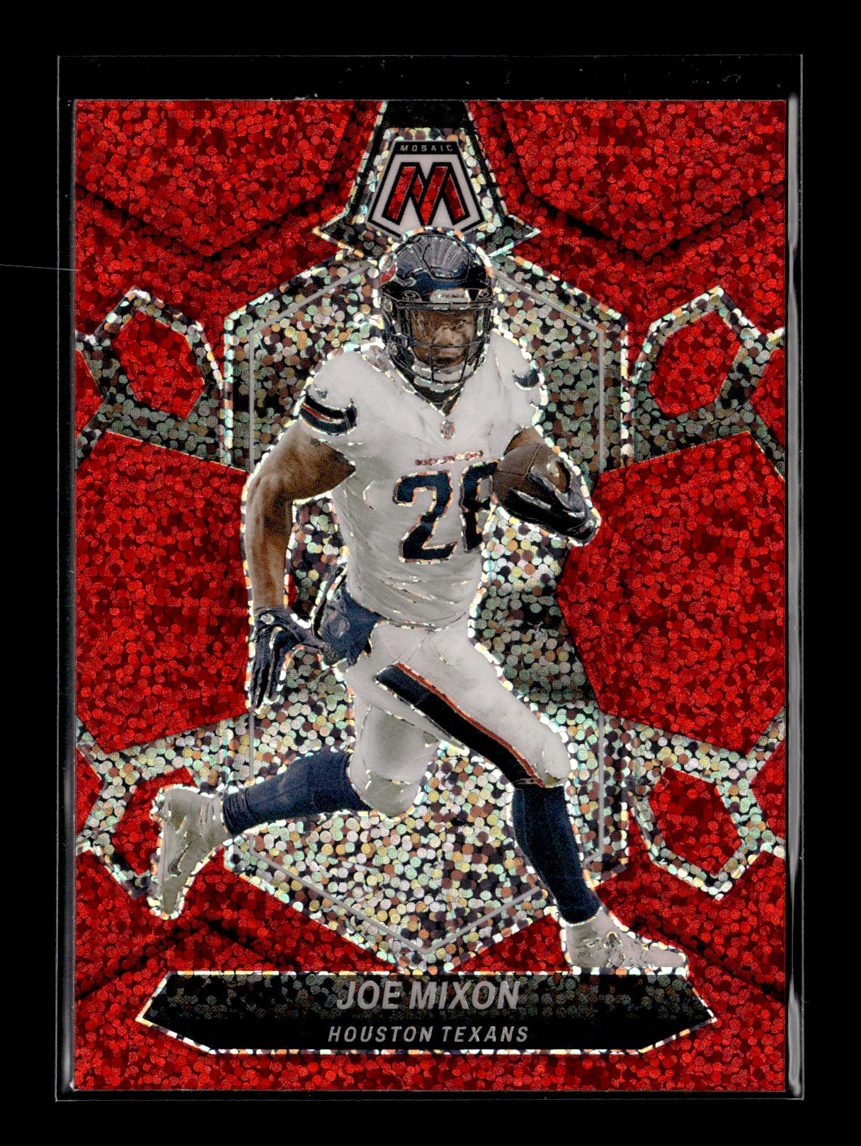 2024 Panini Mosaic Joe Mixon #86 Red Sparkle Houston Texans