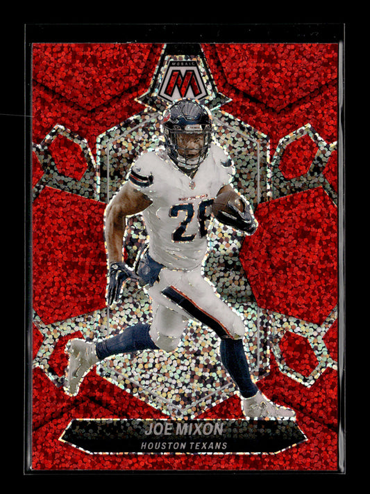 2024 Panini Mosaic Joe Mixon #86 Red Sparkle Houston Texans