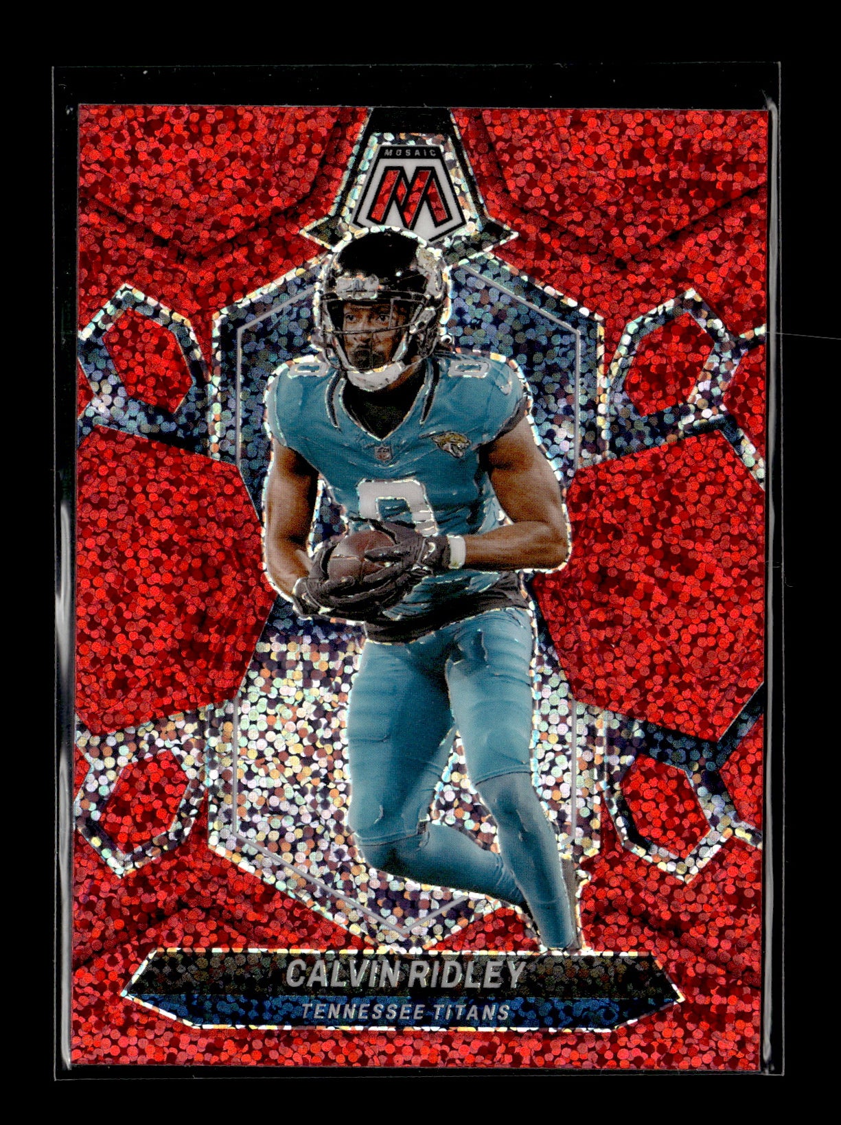 2024 Panini Mosaic Calvin Ridley #213 Red Sparkle Tennessee Titans