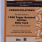 2023 Topps Randy Johnson #88ASR-RJ 1988 Topps Baseball 35th Anniversary All-Stars Relics Gold #/50 Arizona Diamondbacks