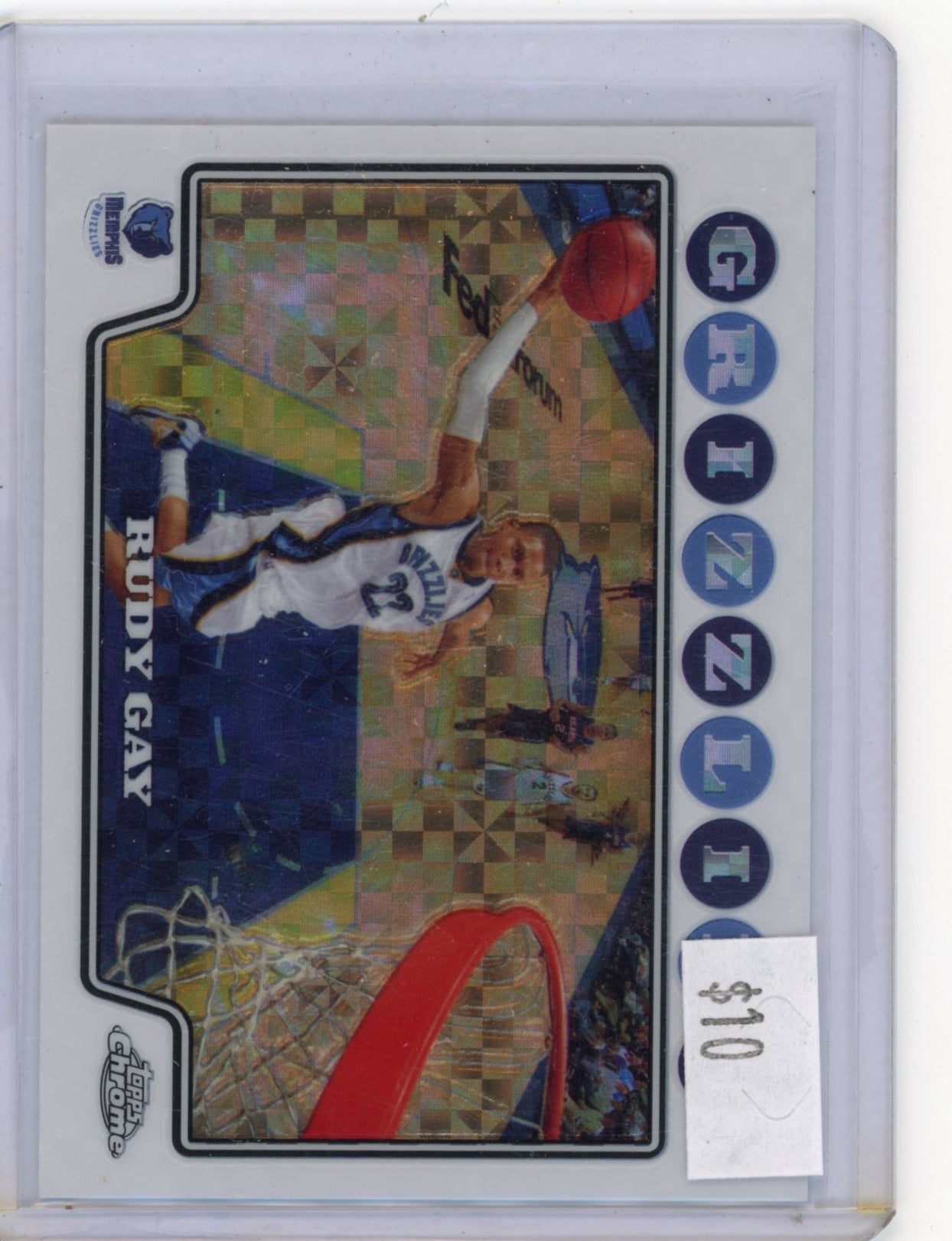2008-09 Topps Chrome Rudy Gay #76 X-Fractors #/288 Memphis Grizzlies