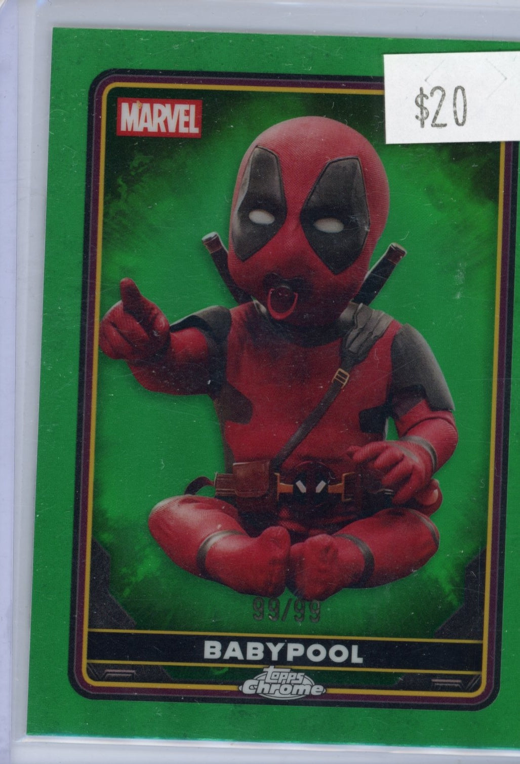2025 Topps Chrome Marvel Deadpool Babypool #39 #/99