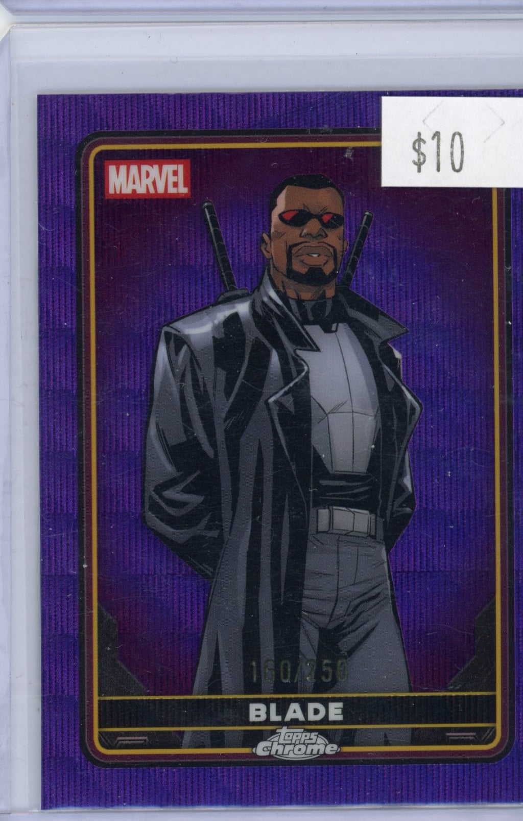 2025 Topps Chrome Deadpool and Wolverine Blade #/250 Purple Wave