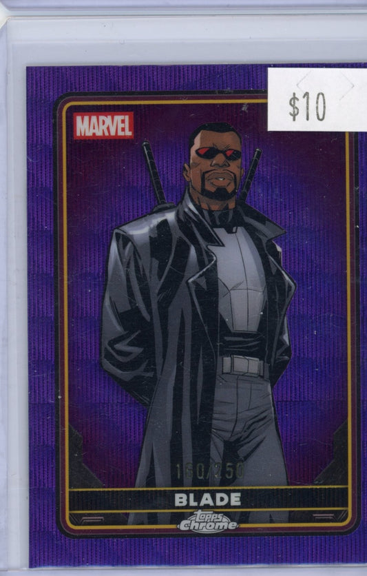 2025 Topps Chrome Deadpool and Wolverine Blade #/250 Purple Wave