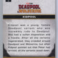 2025 Topps Chrome Deadpool and Wolverine Kidpool Yellow Wave #/399