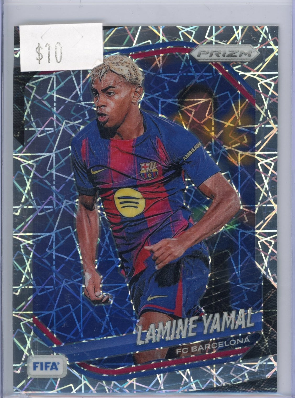 2025-26 Panini Prizm FIFA Lamine Yamal #245 Lazer Prizms FC Barcelona