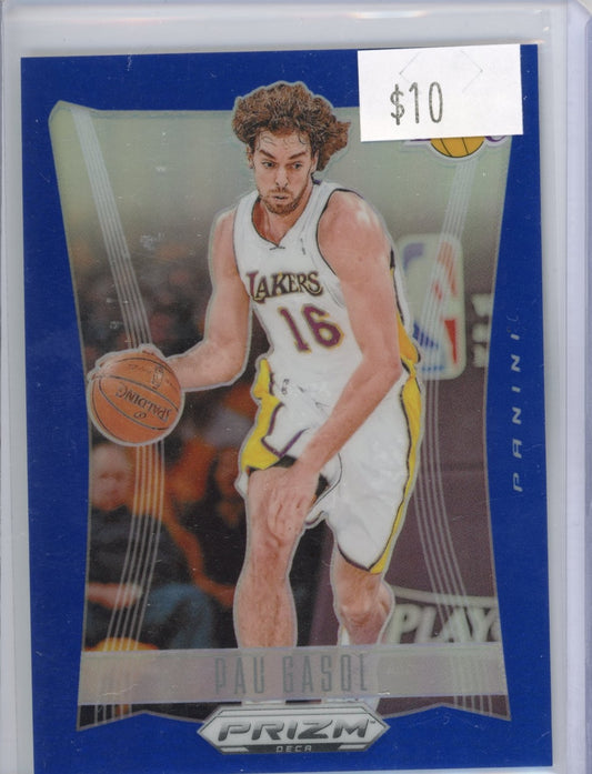 2023-24 Panini Prizm Deca Pau Gasol #233 Prizms Blue #/149 Los Angeles Lakers