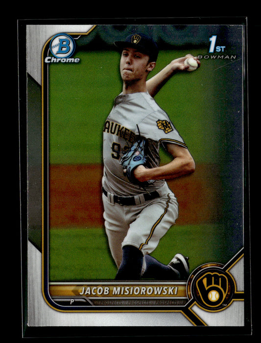 2022 Bowman Draft Jacob Misiorowski #BDC-132 Chrome Milwaukee Brewers